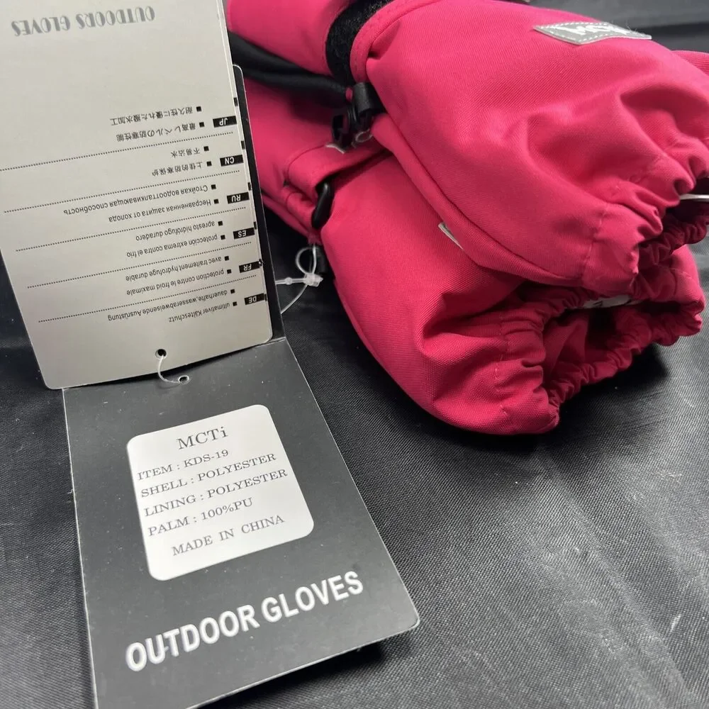 MCTi KIDS Waterproof Mittens 1Pair Warm Windproof Long Cuff Gloves Size XXXS